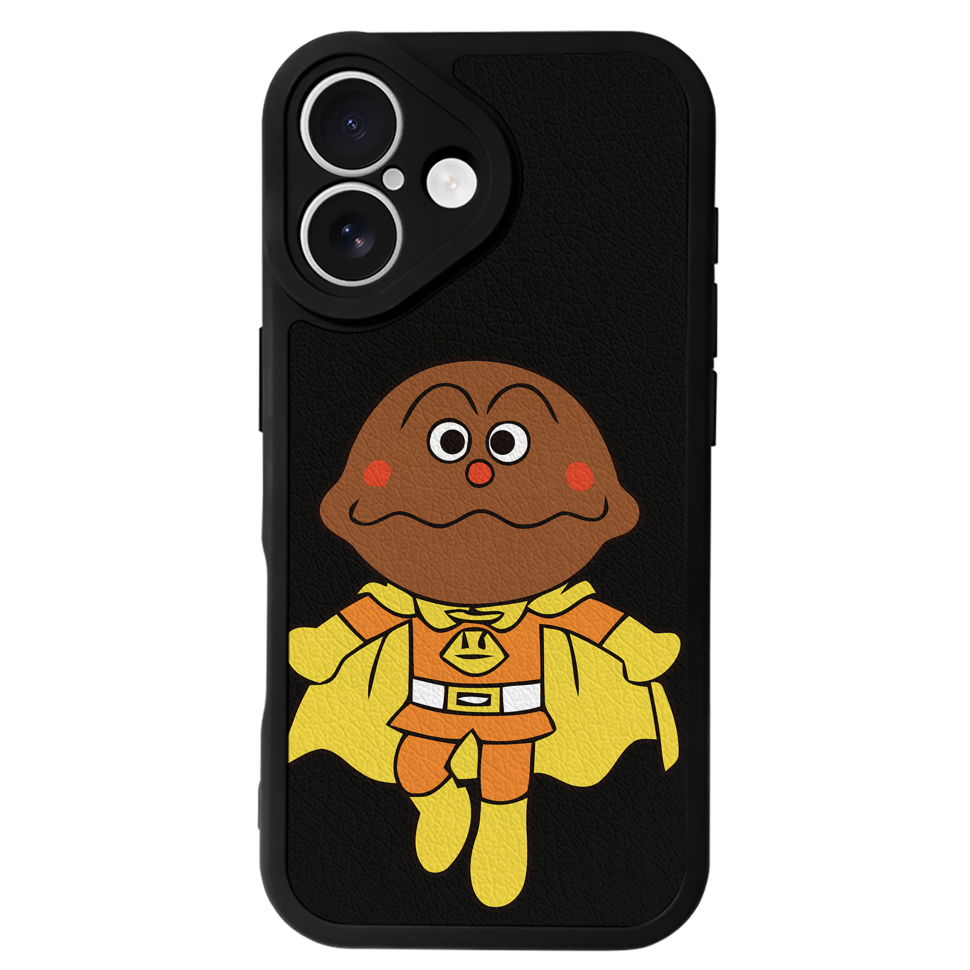 （画像用） アンパンマン Anpanman 【iPhone 16シリーズ対応】シリコンスマホケース（レザー調） 材質：シリコン
